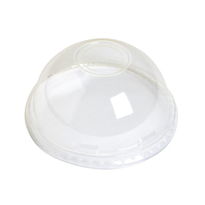 Tapa cúpula con agujero compostable (PLA)